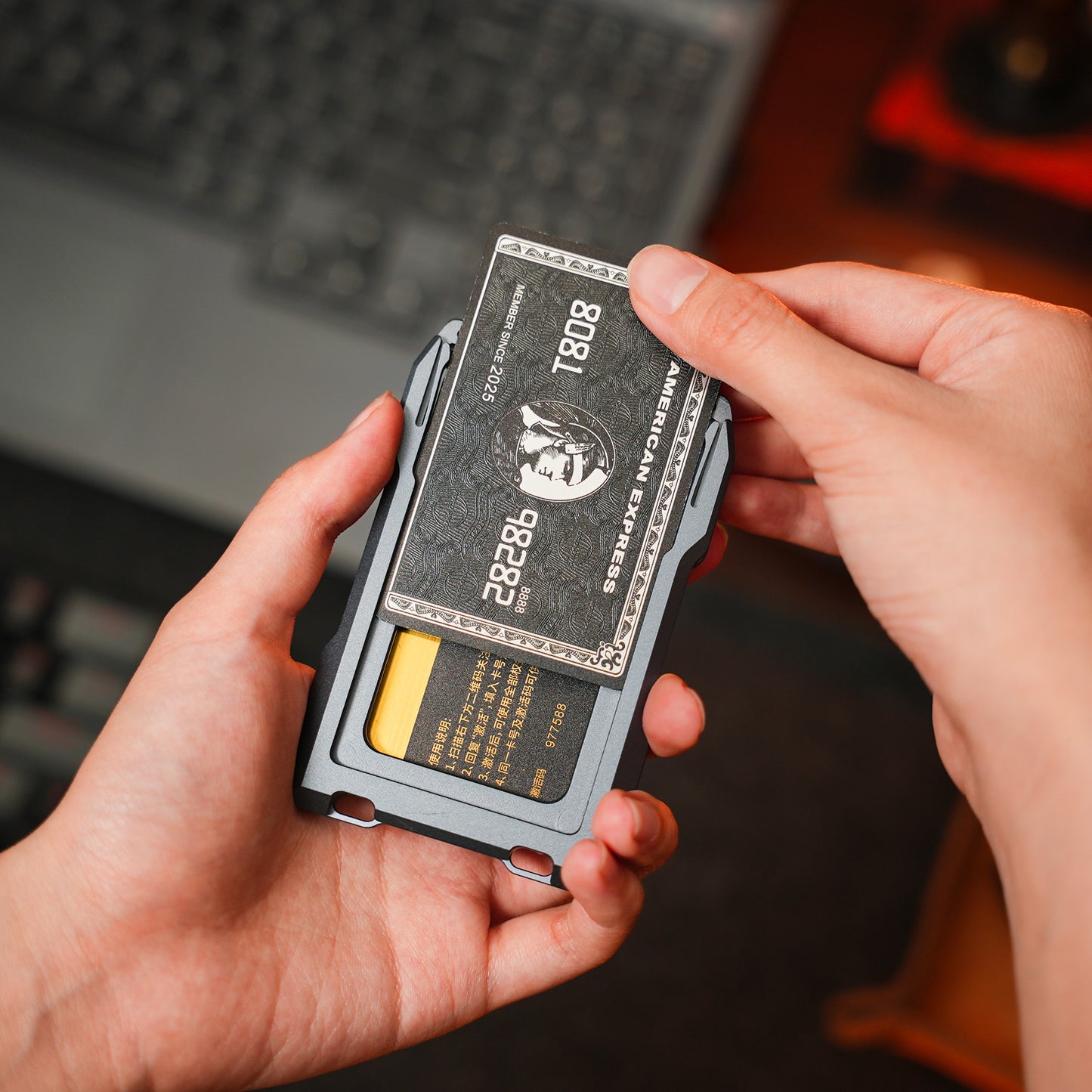 LAIR Card Holder Wallet (Gray)