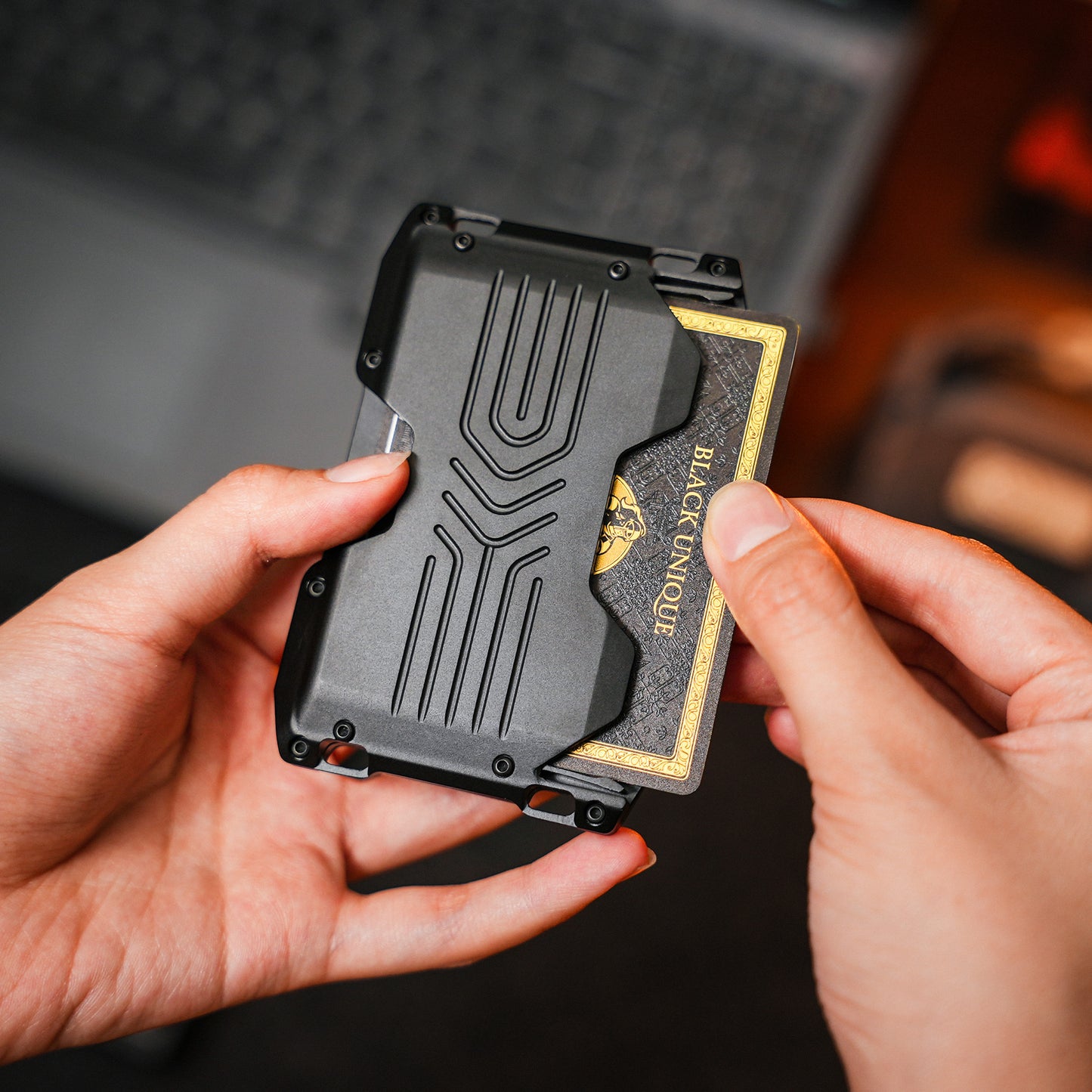 LAIR Card Holder Wallet ( Black)