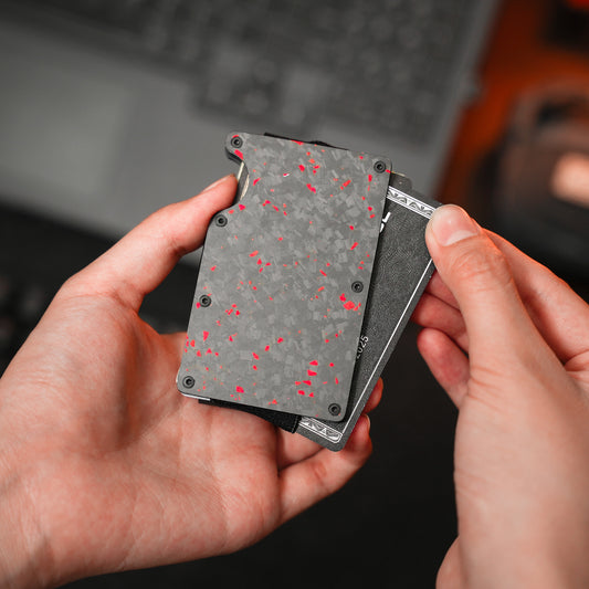 LAIR Card Holder Wallet (Carbon-X Red)
