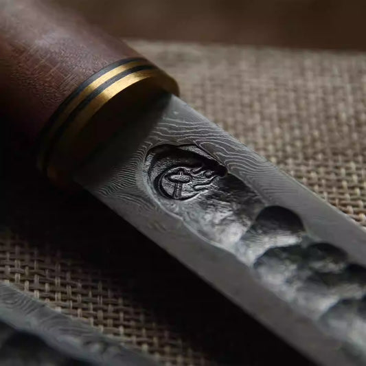 Damascus Yakut Knife Outdoor Survival Camping Knife