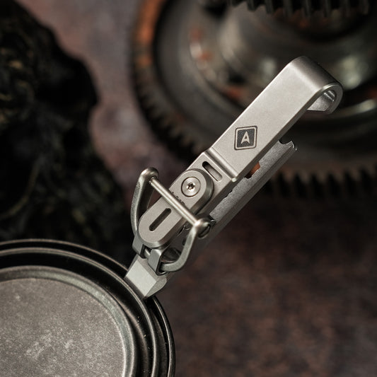 Axion Titanium Multi Quick-Release Keychain/Carabiner Tool