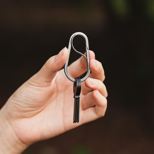 Titanium quick release Carabin keychain