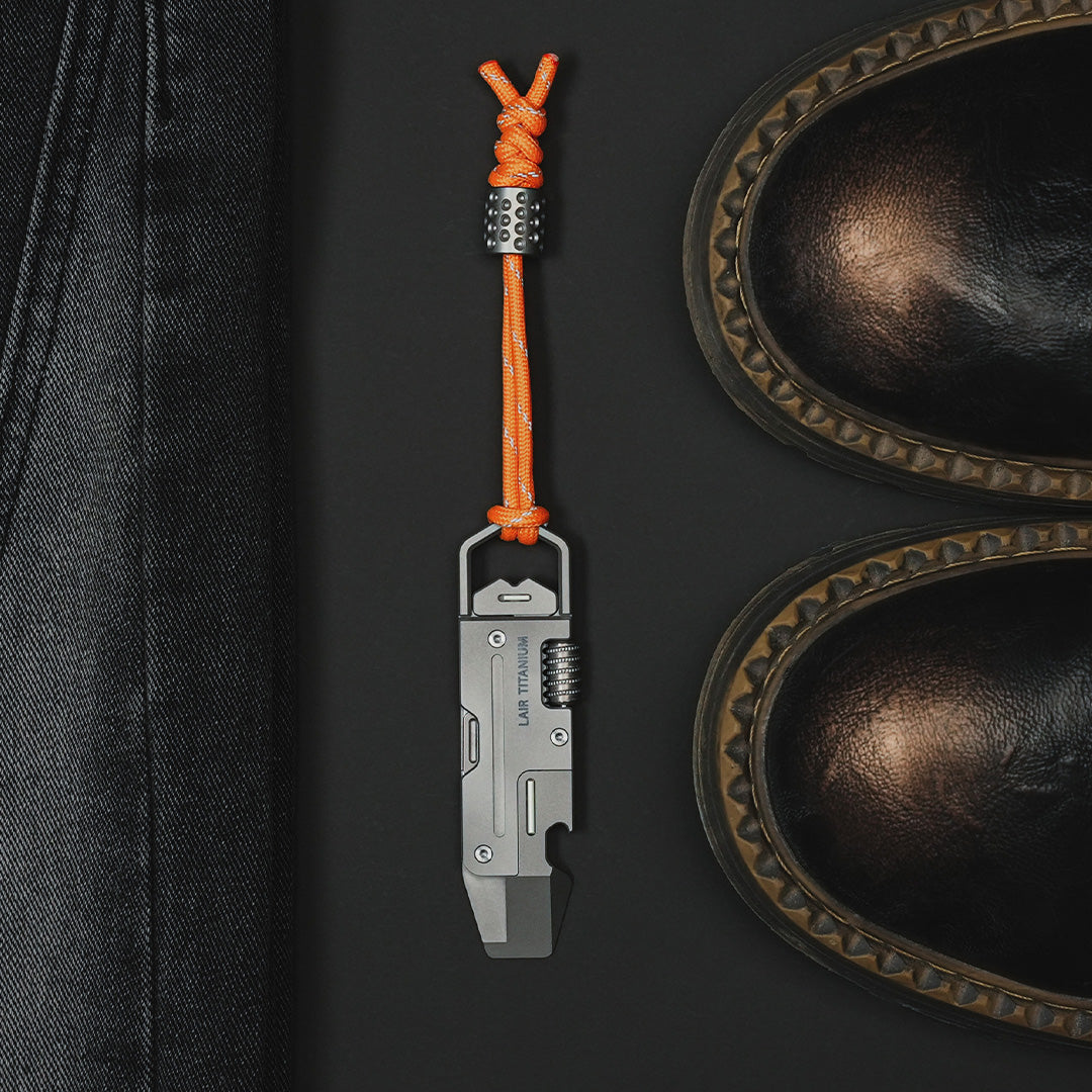 K-01 Titanium EDC Prybar with Knife,Wrench and Opener