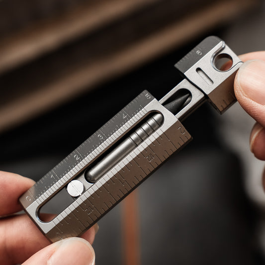 Titanium EDC Versatile Ruler