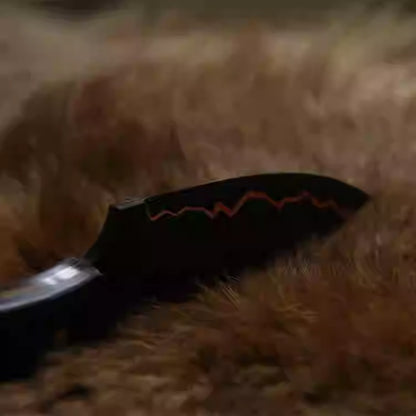 Damascus Pocket Knife Little Pudding EDC Camping Knife