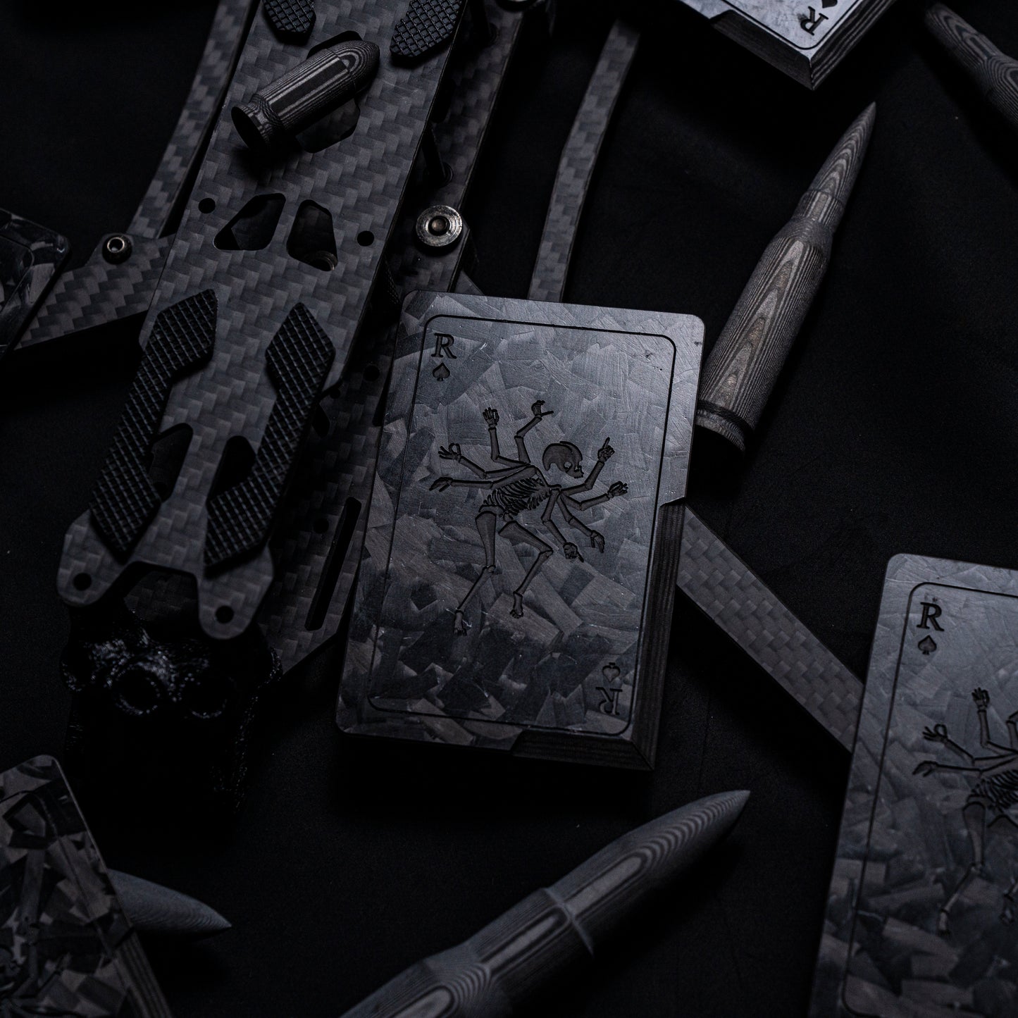 RAKSASA & Extremely Premium LAB Carbon Black Label Card Knife