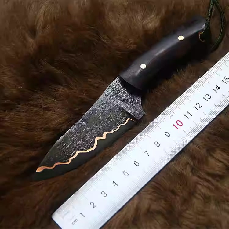 Damascus Pocket Knife Little Pudding EDC Camping Knife