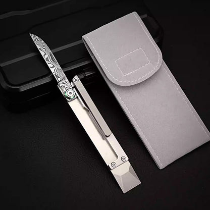 Damascus Pry Bar | Multi Knife | EDC Bottle Opener Tool