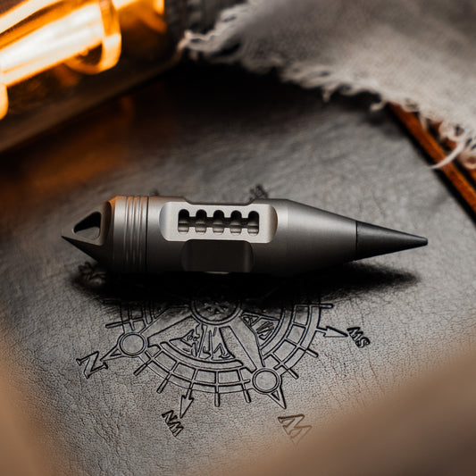 The Dark Fire: Titanium Pendant Lantern With Pen and Screwdriver