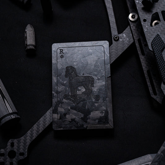 RAKSASA & Extremely Premium LAB Carbon Black Label Card Knife