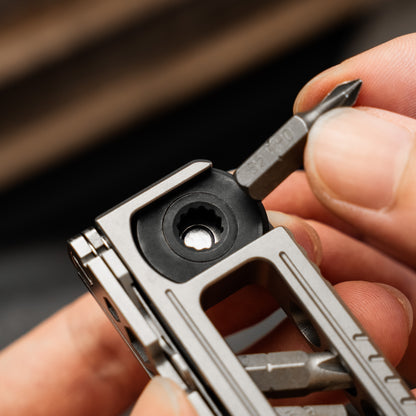 Titanium 8-in-1 Magnetic Screwdriver Integrated Pocket Multi-Tool