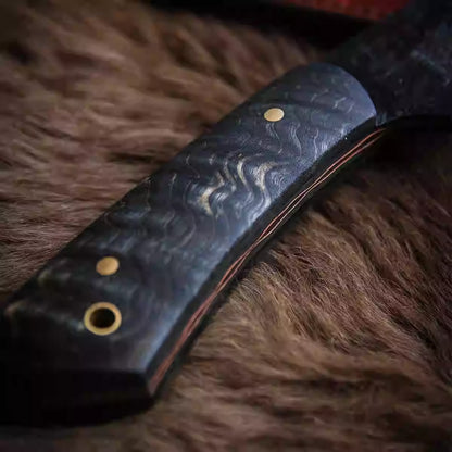 Damascus Pocket Knife Little Pudding EDC Camping Knife