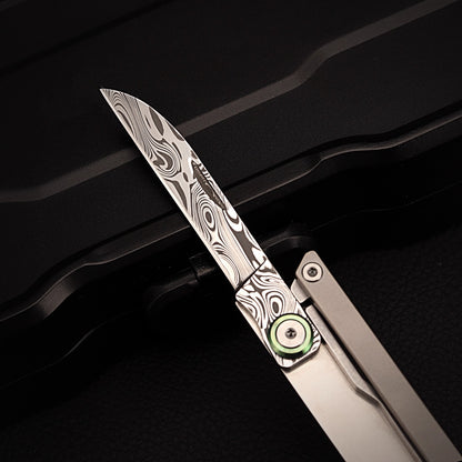 Damascus Pry Bar | Multi Knife | EDC Bottle Opener Tool