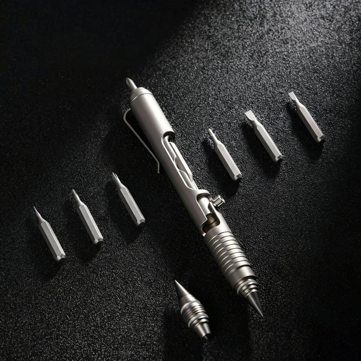 Titanium Tactical Bolt-Action Multi-Tool Pen
