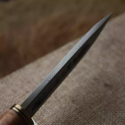 Damascus Yakut Knife Outdoor Survival Camping Knife