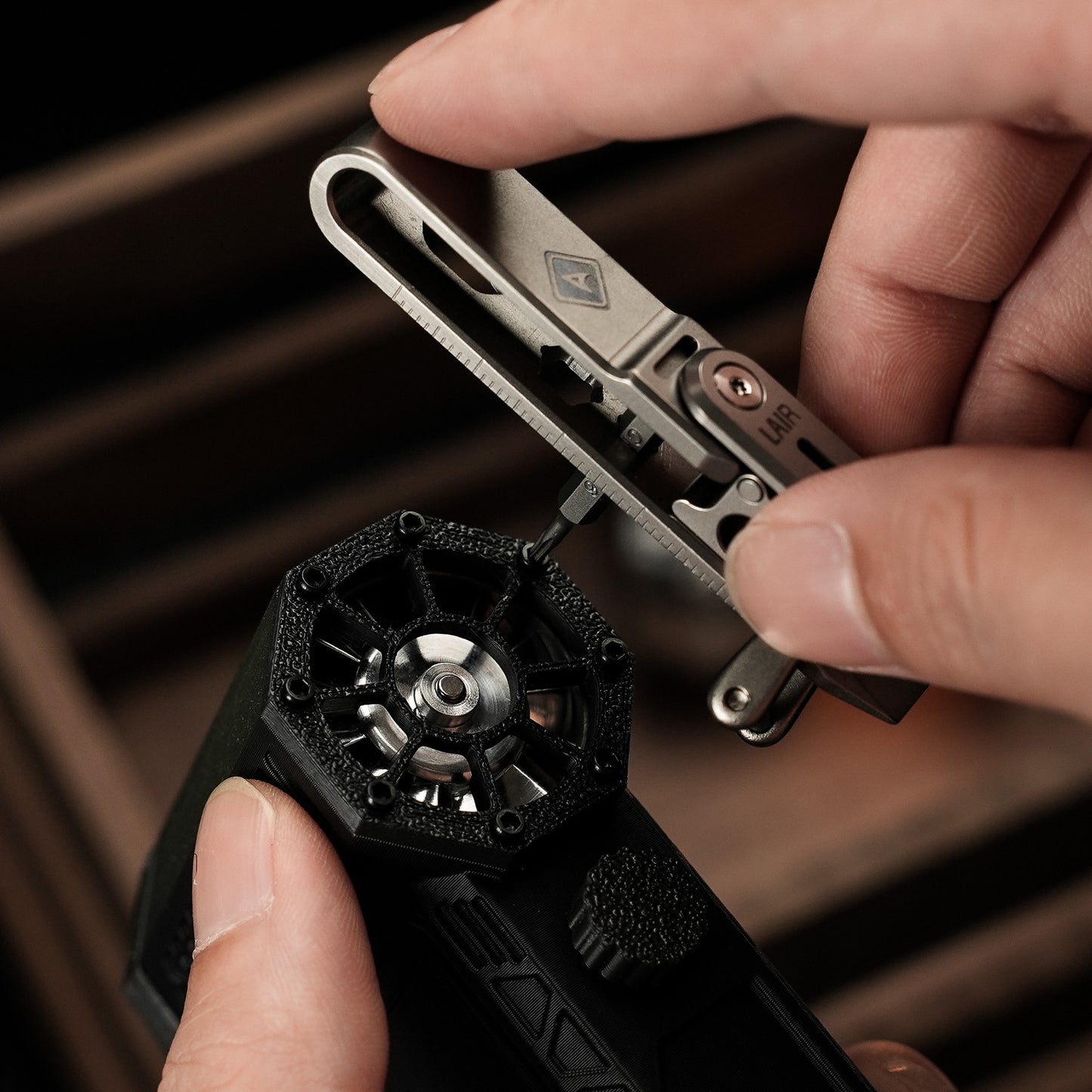 Axion Titanium Multi Quick-Release Keychain/Carabiner Tool