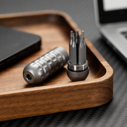 Titanium Compact 5-Bit Driver Pocket Carry Tool
