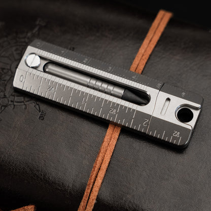 Titanium EDC Versatile Ruler