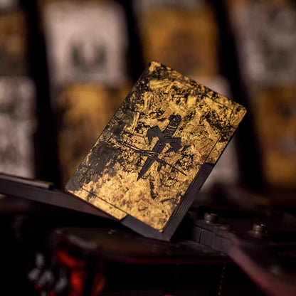 Extremely Premium LAB Gold Foil Forged Carbon Fiber Knife Card