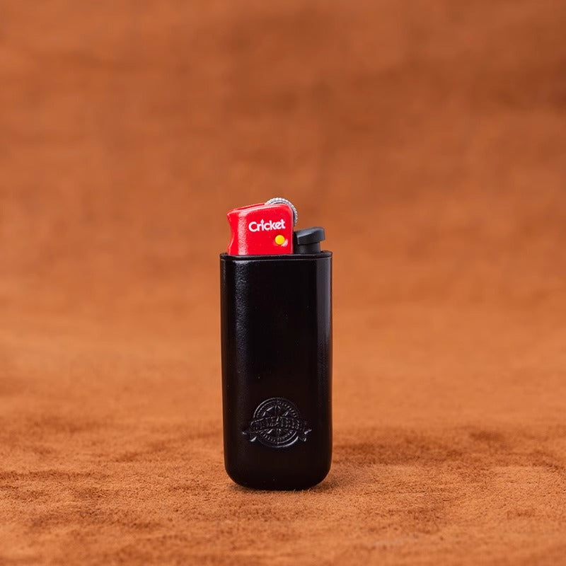 ONE LEATHER Veg-Tan Leather Sleeve for Cricket Lighter