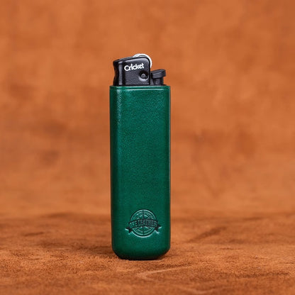 ONE LEATHER Veg-Tan Leather Sleeve for Cricket Lighter
