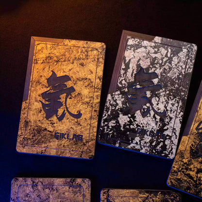 Extremely Premium LAB Gold Foil Forged Carbon Fiber Knife Card