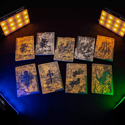 Extremely Premium LAB Gold Foil Forged Carbon Fiber Knife Card