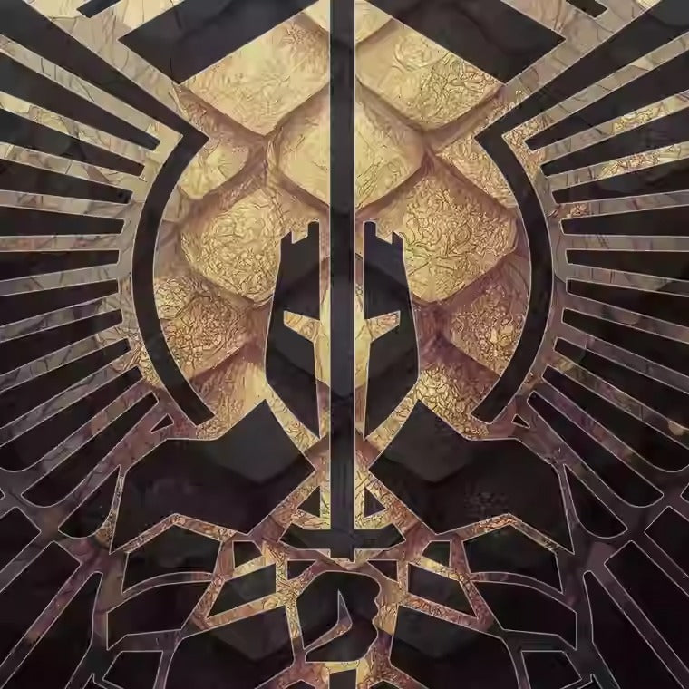 Extremely Premium LAB Gold Foil Forged Carbon Fiber Knife Card