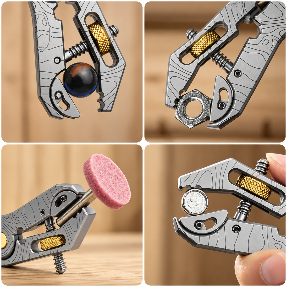 Contour Precision EDC Pocket Tool – Multifunctional Pliers & Adjustable Wrench