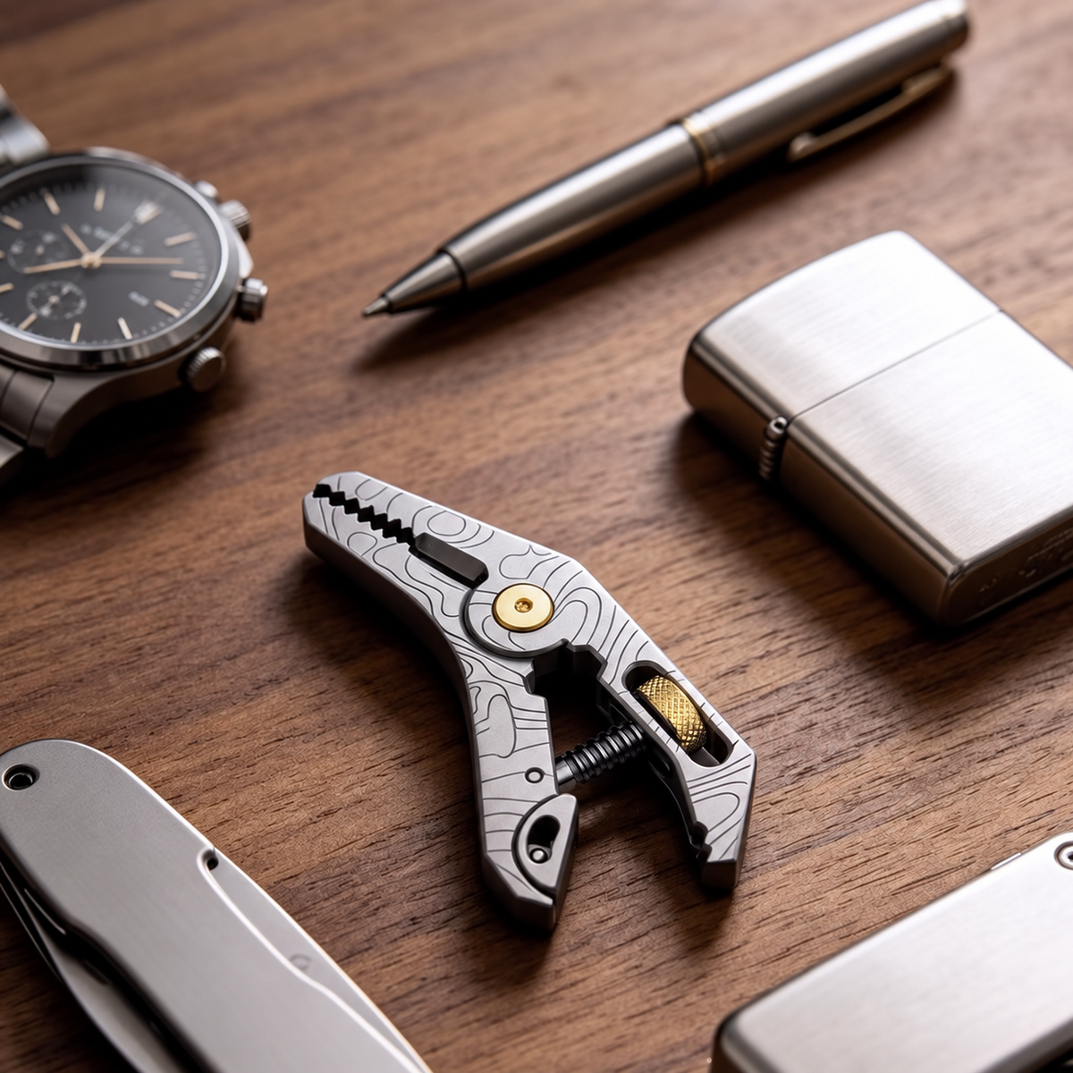 Contour Precision EDC Pocket Tool – Multifunctional Pliers & Adjustable Wrench