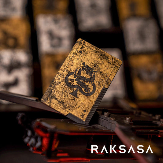 Extremely Premium LAB Gold Foil Forged Carbon Fiber Knife Card