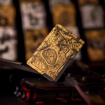 Extremely Premium LAB Gold Foil Forged Carbon Fiber Knife Card